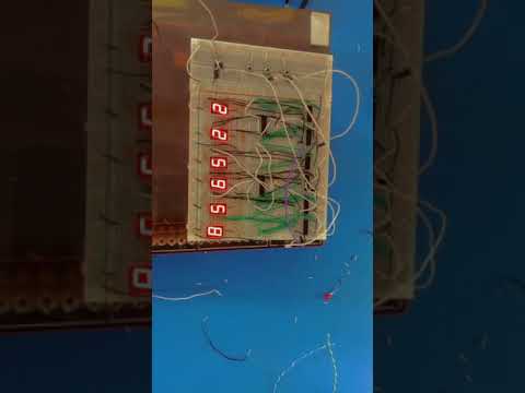 Digital clock on Breadboard using ICs 4026