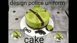 design police uniform cake banana sikhe and ideas