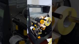 How Zebra ZT410 with rewinder works