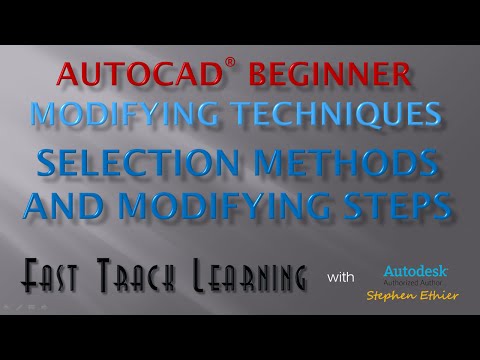 AutoCAD 2015 - Selection Methods and Modifying Grips - FTL Tutorial