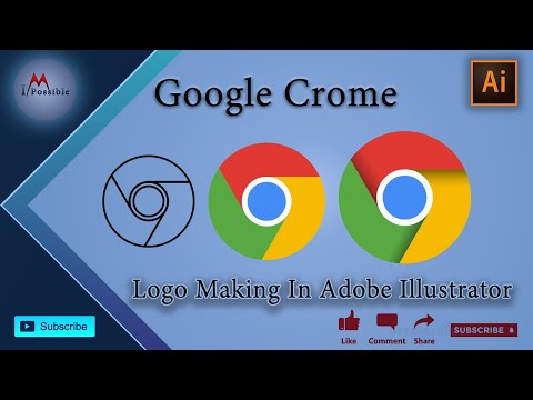 Google Crome Logo Making In Adobe Illustrator, Google Crome Logo Fastart