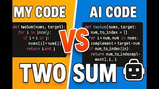 🆚 My Code vs AI Code – LeetCode Two Sum: Who Writes It Better? 🤖💻 #aicoding
