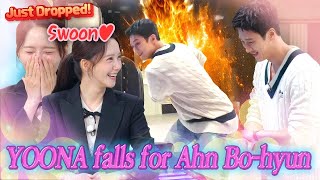 YOONA smitten by Ahn Bo-hyun's power 💖💖💖