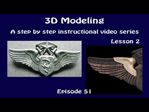 How to 3D model a USAF Chief Flight Surgeon Badge Vectric Aspire