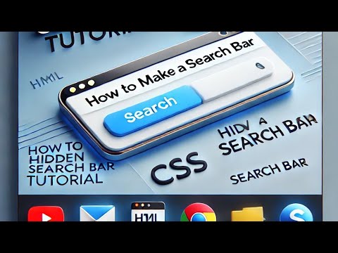 How to Create a Hidden Search Bar Using HTML, CSS, and JavaScript | Step-by-Step Tutorial