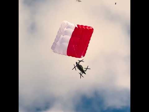 Emergency Personal Flying Vehicle Parachute Deploy #futuretech #parachute #JetsonONE
