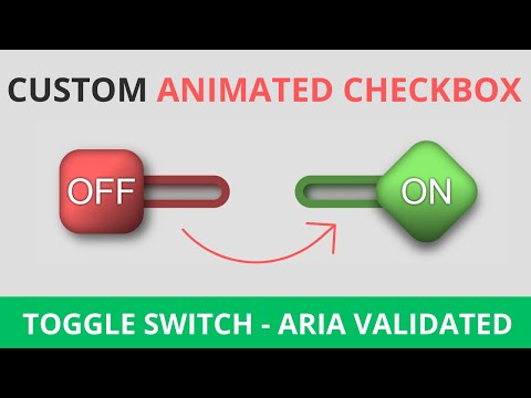 How To Create A Custom Animated Checkbox With Css (Aria Accessibility)