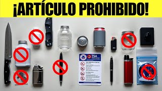 TSA 2025: 13 Objetos Prohibidos que Debes Evitar para Viajar sin Problemas