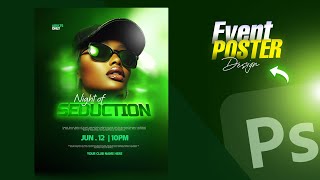 Event Poster Design in Photoshop • Teaser 🔥