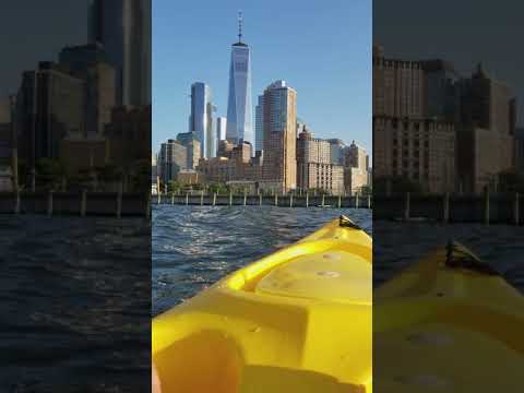 Kayaking on the Hudson River. Thanks to Downtown Boathouse