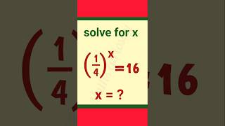ll solve for x ll  #exponents #maths