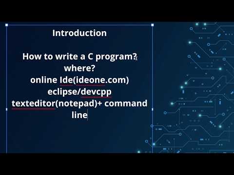 Part 1: C programming beginner level (Zero coding knowledge required)