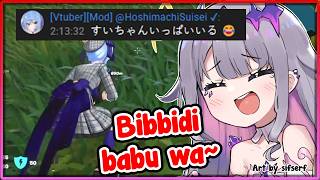 [ENG SUB/Hololive] Biboo immediately flex her Nihongo when the real Hoshimachi Suisei shows up