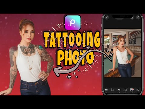 How to make real tattoo in picsart // tattoo photo editing in picsart ( picsart tutorial )