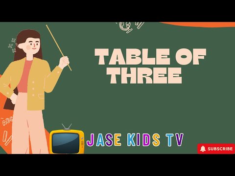 Learn Table of 3 with Fun – Easy Multiplication for Kids! Jase Kids TV