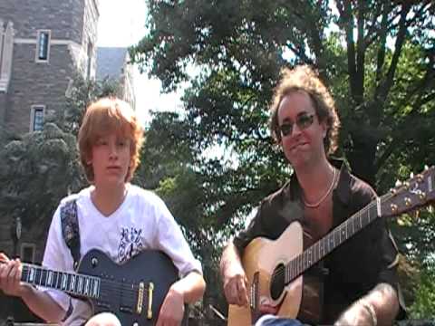 Michael Bard & Justin Steuer jamming at Georgetown University jr. summer discovery camp