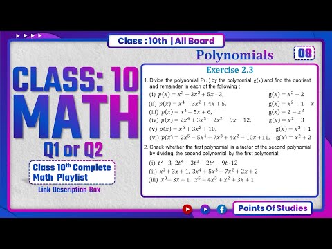 Class 10 Maths | Ex 2.3 Q1-Q2 in 1 Shot 🔥 Full Marks Guaranteed!