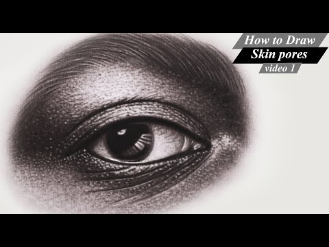 How to draw skin pores.