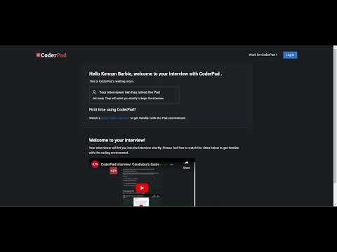 Introduction to CoderPad Interview for Candidates
