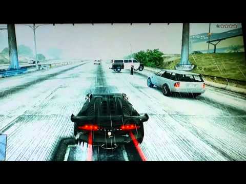 Batmobile hits a police van
