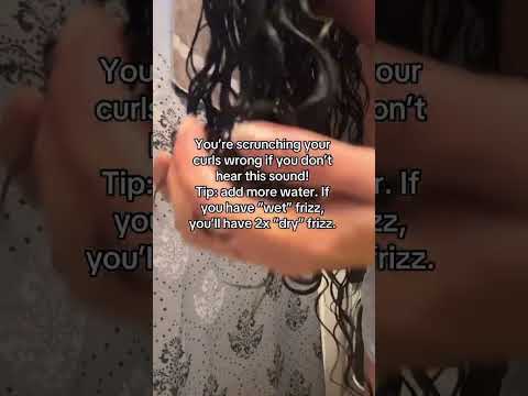 My #1 curly hair tip! MAKE SURE your curls are SOAKED when styling for definition 🌸 #curlyhairtips