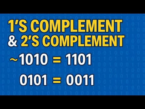 1's and 2's Complement Explained Easily | BCA Semester 1 Binary Arithmetic