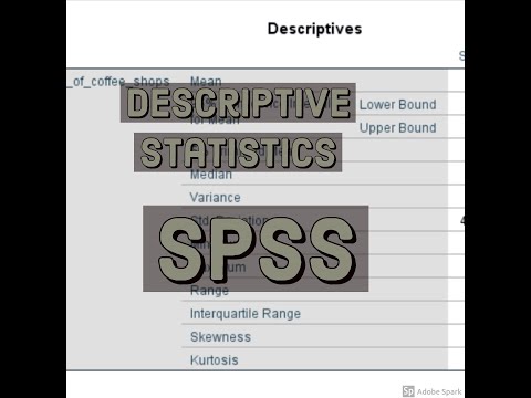 Find Median and other Descriptive stats In SPSS 25
