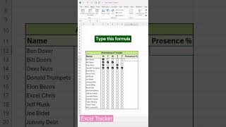 Track attendance like a pro employee #excel #exceltips #exceltutorial