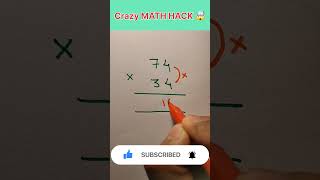 Crazy Multiplication Hack | BrushMyQuant #shorts #mathshorts #mathtrick #mathhack