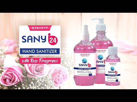 Stayfit- Sany24 Hand Sanitizer | Kills 99.9% of germs | Rose fragrance | Stayfit Healthcare |