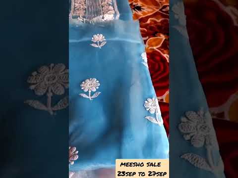 Organza Suit meesho haul । Under rs 450/- #shorts #shortsvideo #viral