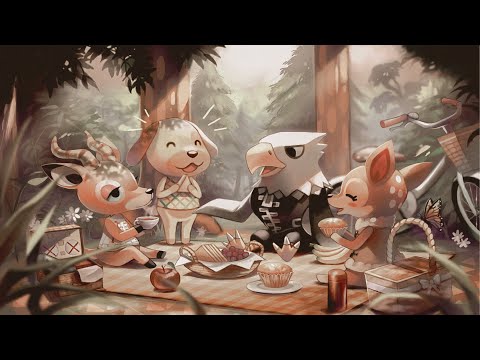 Animal crossing music box songs + rain sounds ♡
