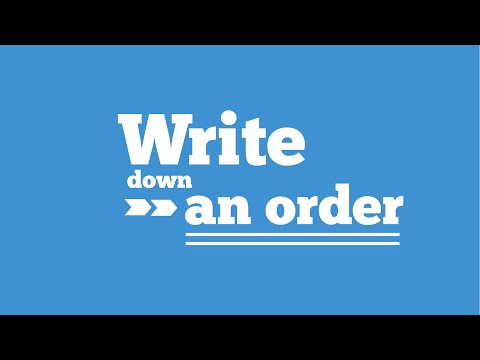 Waiterio Restaurant POS--Write down an order
