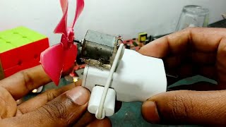 Adaptor dc motor fan/mobile charger fan#shorts