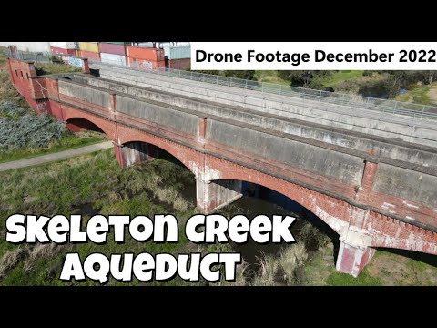 Skeleton Creek Aqueduct - Dec 2022 Drone Footage