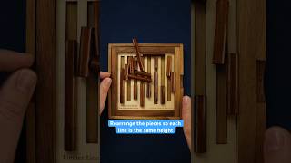 Pack the pieces so each Timber Line is the same height. #puzzlesolving #puzzles