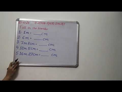 Maths||Class 3||Chapter 4||Long and ShortConversion from metre to Centimetre || Shortcut method