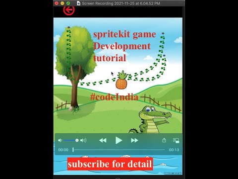 SpriteKit game. Feed the crocodile.
