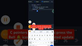 C Pointers Operator Arrays #shorts #c#pointer #operator #array #printf #return #coding #programming
