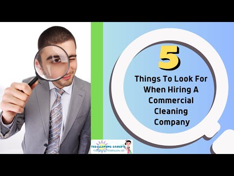 What To Look For When Hiring A Commercial Cleaning Company👀🧹🧽