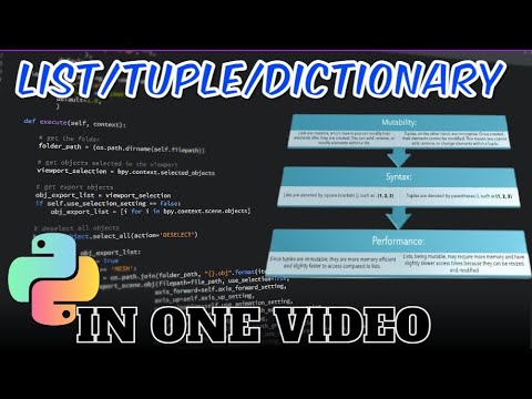 How to make lists, tuples and dictionaries in python(lecture#4)#introduction to programming #coding