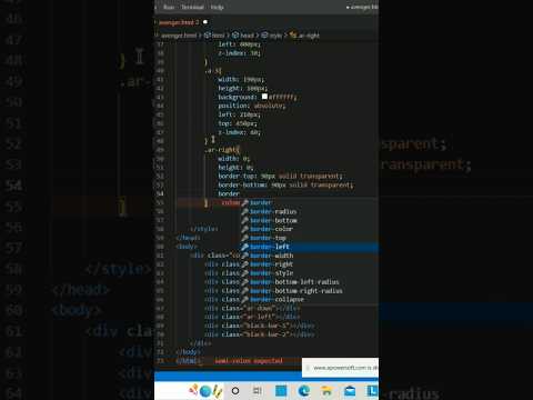 Avengers logo using HTML and CSS | coding | #trending #viral #like #shorts