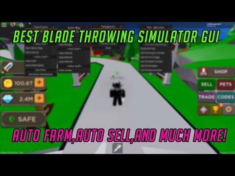 Blade Throwing Simulator OP Script | Get on leaderboards | Auto Swing, Auto Sell, Auto Buy and more