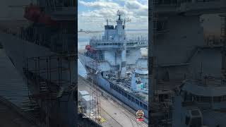 RFA Wave Ruler (A390) making her way into Camell Laird Shipbuilders on 17.04.25 - Retirement?