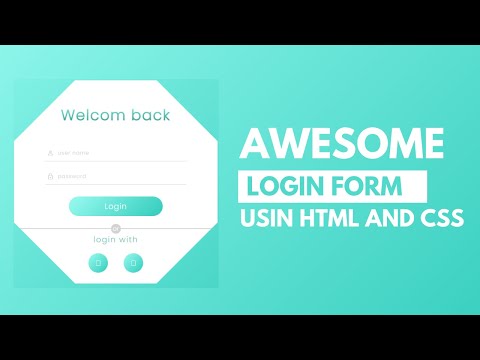 Awesome Login Form Using HTML CSS [source code]