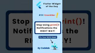 Widgets of the day #38 – SnackBar #flutter #programming #fluttertutorial #flutterwidgets #coding