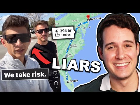 TikTokers Claim They WALKED 1000 Miles…