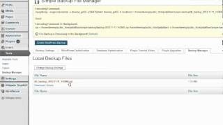 WordPress Backup