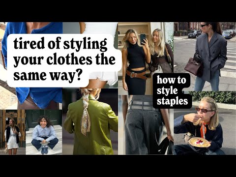 No-buy styling ideas for spring (how to style staple pieces)