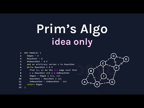Prim's Algorithm Code Visualization